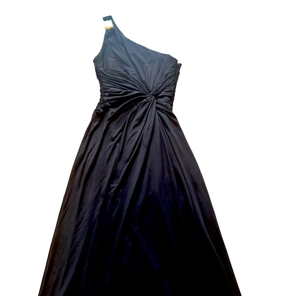 maxandcleo Black One Shoulder Long Maxi Dress Size 6